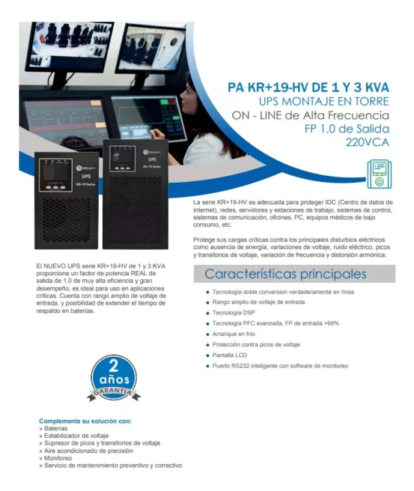 UPS KR+19 y KR+19RM 220V - Imagen 7