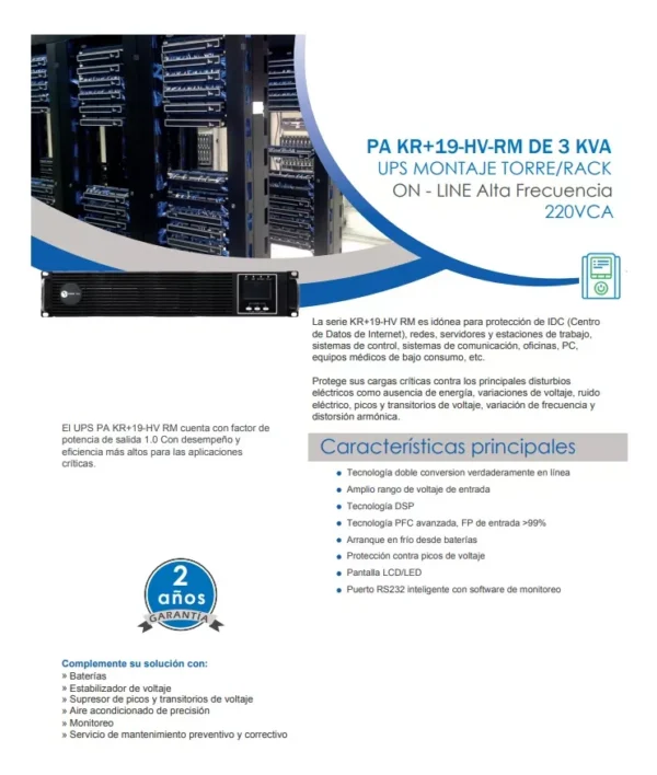 UPS KR+19 y KR+19RM 220V - Imagen 5